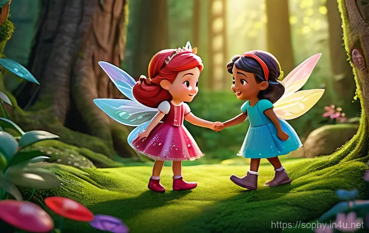 소피루비 팬덤의 글로벌 확장 - A dynamic and enchanting illustration of Sophie Ruby (Princess Ruby) in the midst of a magical trans...