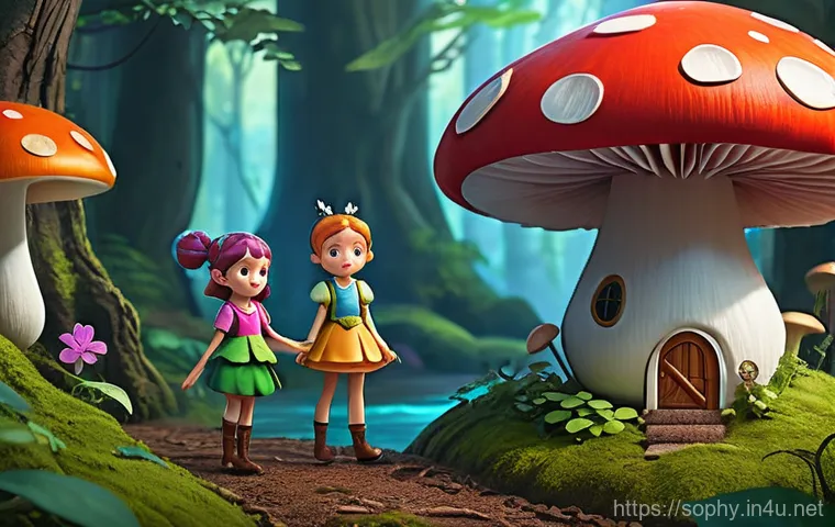 소피루비 심리적 메시지 - A vibrant, dynamic illustration of a young girl named Ruby, approximately 8-10 years old, with brigh...