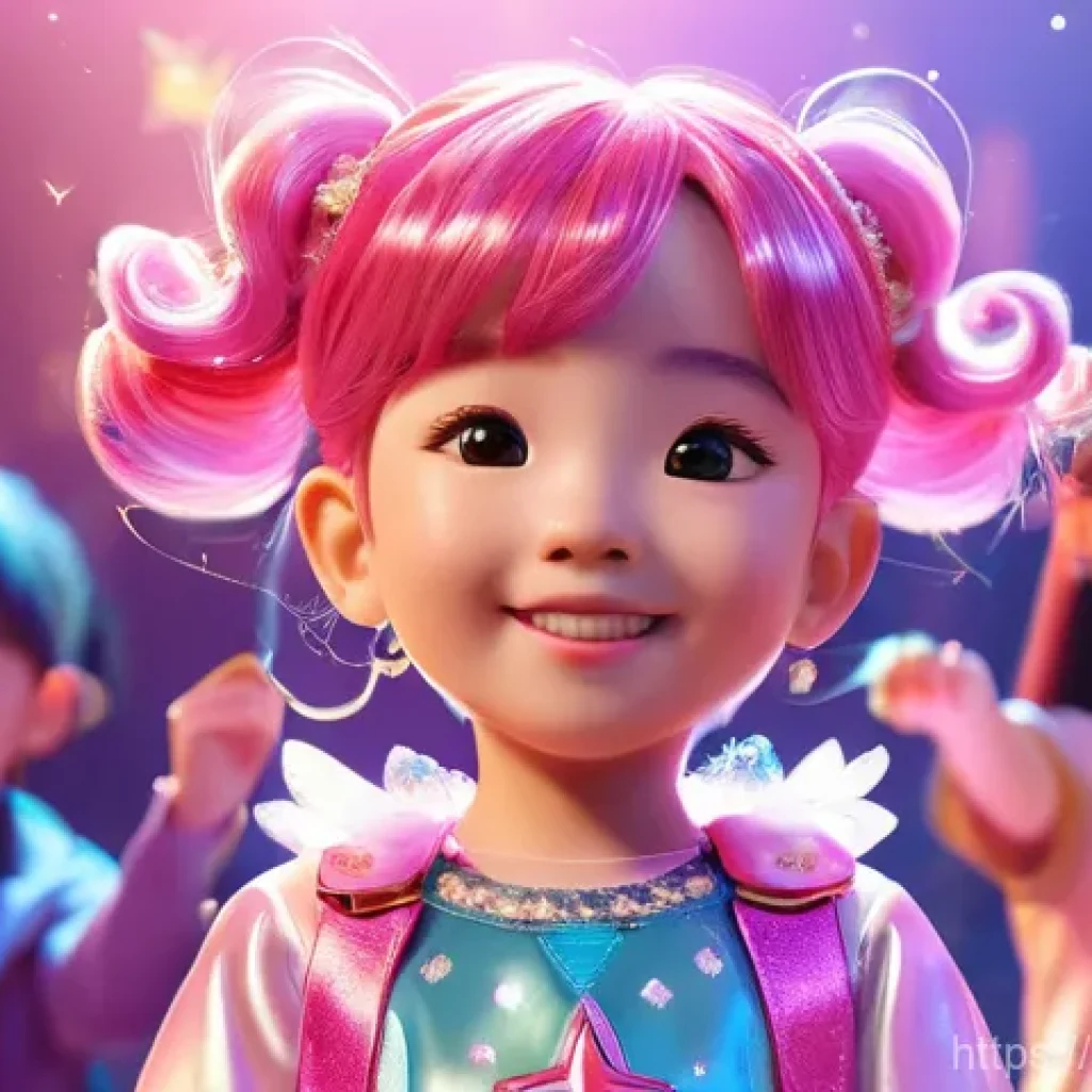소피루비 애니메이션 산업 기여 - **Prompt 1: Sophie Ruby's Award-Winning Moment**
A vibrant, high-quality Korean 3D animation sty...