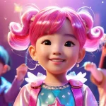 소피루비 애니메이션 산업 기여 - **Prompt 1: Sophie Ruby's Award-Winning Moment**
A vibrant, high-quality Korean 3D animation sty...