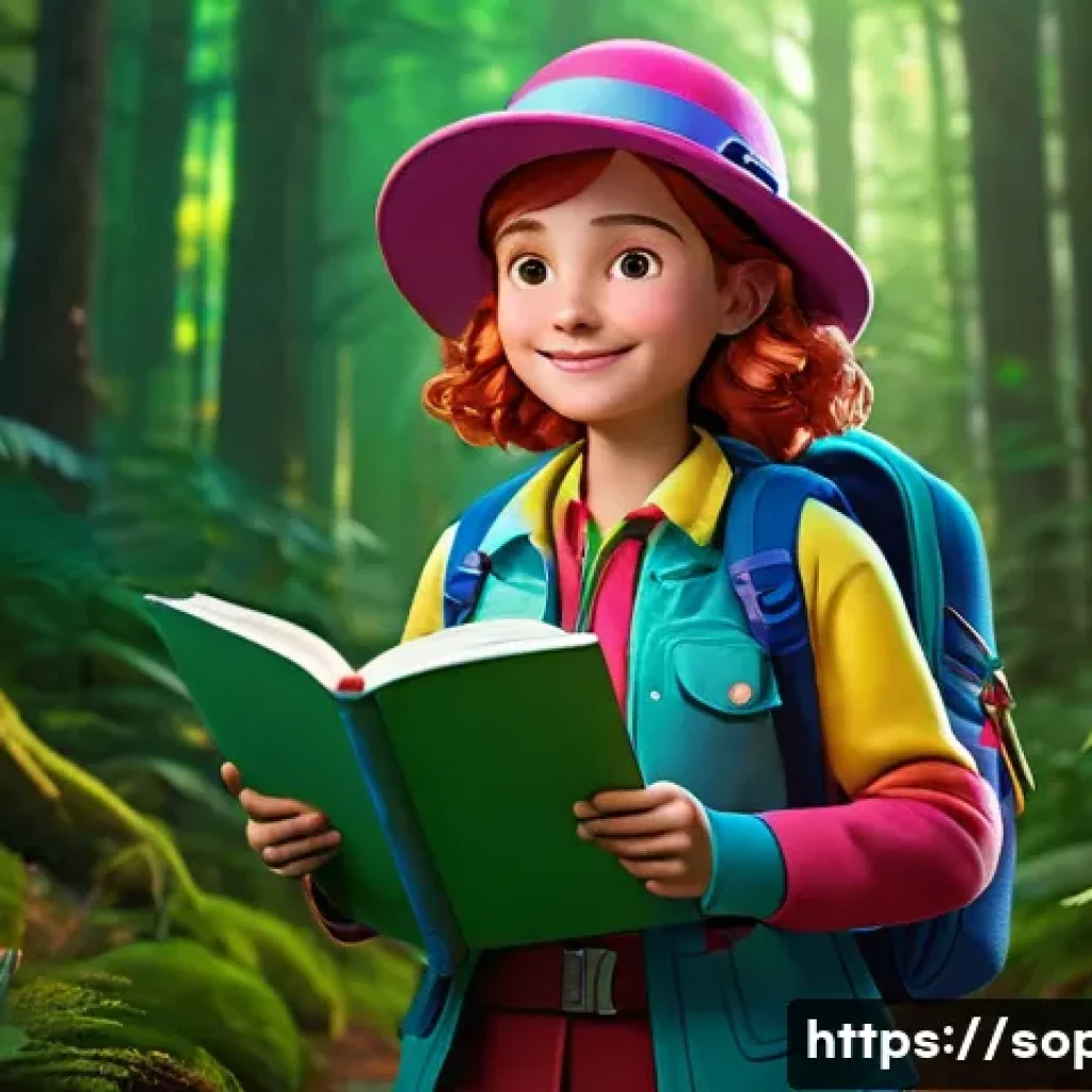 소피루비 애니메이션 시청 경험 - A vibrant 3D animation scene featuring Ruby, a cheerful 13-year-old girl, transforming into Sophie, ...