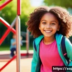 Home 21 소피루비 캐릭터 성향 분석 - A vibrant and cheerful girl character named Sophie, depicted with bright eyes and a confident smile,...